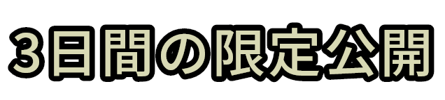 3日間の限定